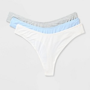 Women's 3pk Modal Blend Thong Underwear - Auden™ - 1 of 3