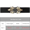 INSPIRE CHIC Women's Elastic Stretchy Vintage Elegant Rose Flower Rhinestone Belt - 4 of 4