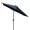 XINGHANZHENXUAN Outdoor Patio Umbrella, Patio Umbrella with 33 pounds Round Resin Umbrella Base, Push Button Tilt and Crank lift - 3 of 4