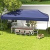 DSVIMOY 10'*20' Pop Up Canopy Tent, Outdoor Instant Gazebo Sun Shade Shelter for Catering, Wedding, Dark Blue, 230.4"*115.2"*132" - 4 of 4
