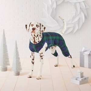 Brushed Fleece Plaid Pet Pajamas - Wondershop™ - 1 of 3