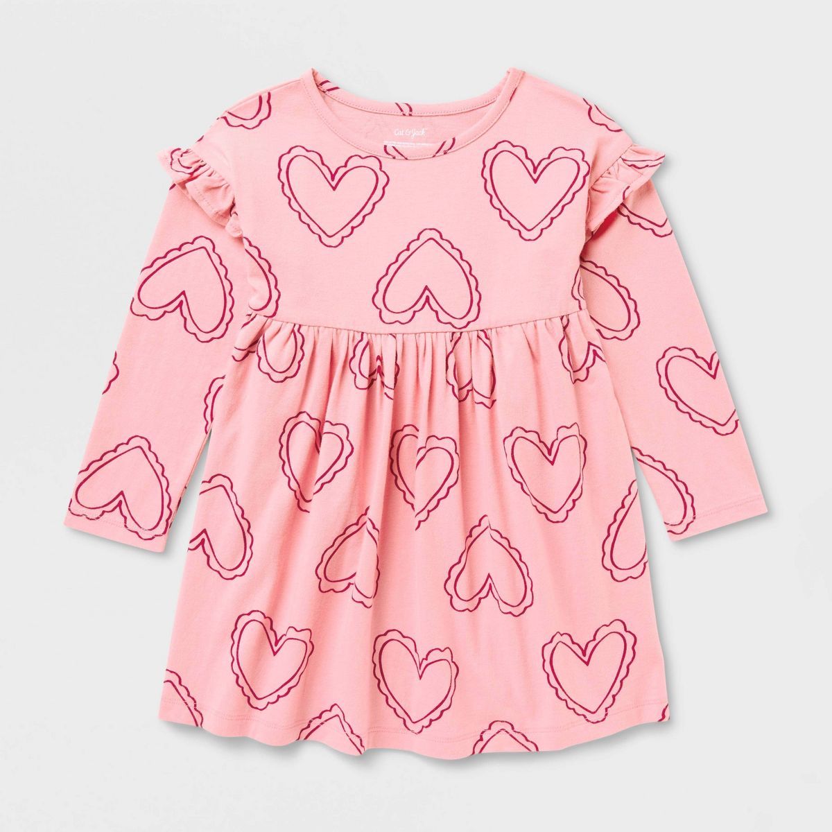 Baby & Toddler Girls' Long Sleeve Dress - Cat & Jack™ - thumbnail 6