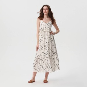 Women's Tiered Midi A-Line Dress - A New Day™ - 1 of 3