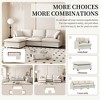 YOOCOZZ Chenille Upholstered Sectional Sofa with Movable Ottoman and 2 Pillows - 3 of 4