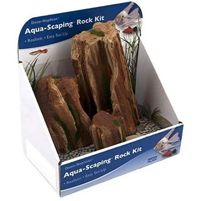 Penn-Plax Natural Rock Formation Landscapes for Aquariums (Red Rock)