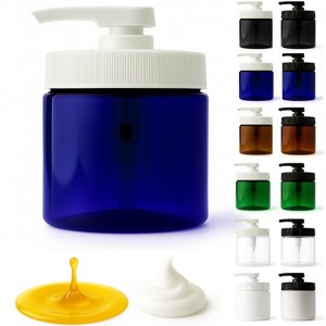 Royal Massage 16oz Massage Oil/Lotion/Cream Pump Jar with Locking Twist Top (Blue/White, 1) - 1 of 4