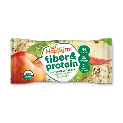 HappyTot Fiber &#38; Protein Organic Apples and Spinach Soft-Baked Oat Bar - 5ct/0.88oz Each_5