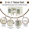 Bella Depot 46.5'' 2-in-1 Vanity Desk with Flip-Top Mirror, Dressing Table Set - 3 of 4