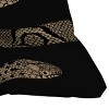 Deny Designs Emanuela Carratoni Vintage Snake Square Outdoor Throw Pillow Black/Gold - 3 of 4