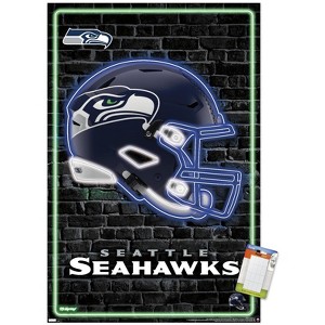 Trends International NFL Seattle Seahawks - Neon Helmet 23 Unframed Wall Poster Prints - 1 of 4
