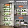 VEVOR DIY Plant Stand with Grow Light, 6-Tier Large Tall Plant Shelf with 192W 5000K Full Spectrum Grow Lights, Indoor Grow Light Shelf, Black - 3 of 4