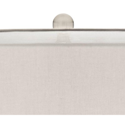 Swift Silver Mercury Glass Table Lamp with Double Drum Shade