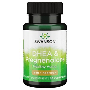 Swanson Dietary Supplements Dhea and Pregnenolone 60 Veg Caps. - 1 of 2