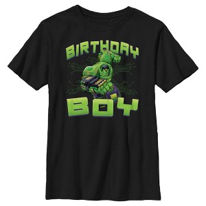 Boy's Marvel Birthday Boy Hulk Mech Suit T-Shirt - 1 of 4