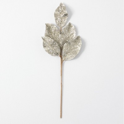 Sullivans Artificial Magnolia Leaf Spray 23.5"H Gold