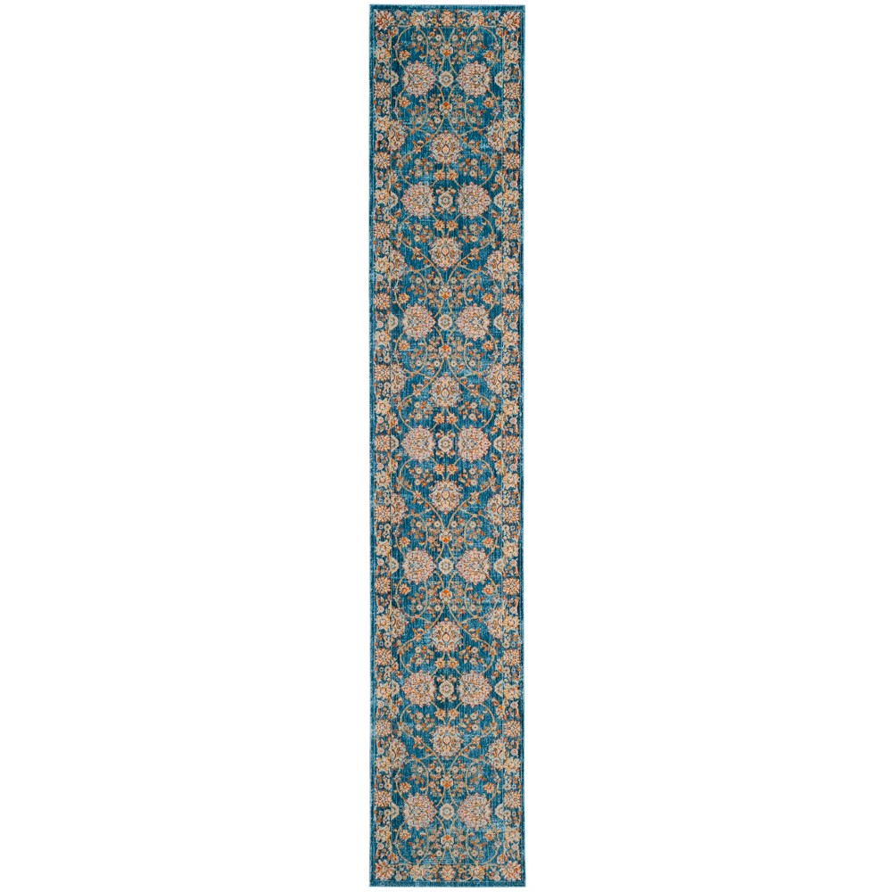  Runner Loomed Medallion Rug Turquoise