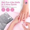 Saviland Pro French Tip Stencil System - 4PC Long-Life Stamping Plates w/ Wave, Heart & Nature Patterns for Salon-Grade Artistry (Size: 4 Count) - 3 of 4