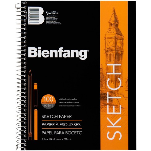 Bienfang Spiral Sketch Book 8.5x11-100 Sheets : Target