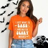 Simply Sage Market Women's Bake and Watch Scary Movies Short Sleeve Graphic Tee - 2 of 4