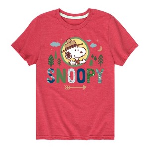 Boys' - Peanuts - Ranger Snoopy Short Sleeve Graphic T-Shirt - 1 of 4