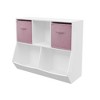 GlasFlength Decorative Storage Cabinets Farmhouse Modern Style，Ample Storage, Natural with Spaious Compartment，White, 35.43"*11.81"*29.52" - 3 of 4
