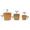 NAYSAYE Planter Set of 3 Ceramic Flowerpot Modern Sleek Design for Indoor Outdoor Garden, Yellow, 15"*15"*13" - 3 of 4