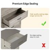 Modern 5 Drawers Dresser, Chest of Drawers Closet Organizers and Storage Clothes, Modern Dressers(White) - 3 of 4