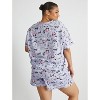 Women's Nightmare Before Christmas Pajama Set - Purple - 2 of 4