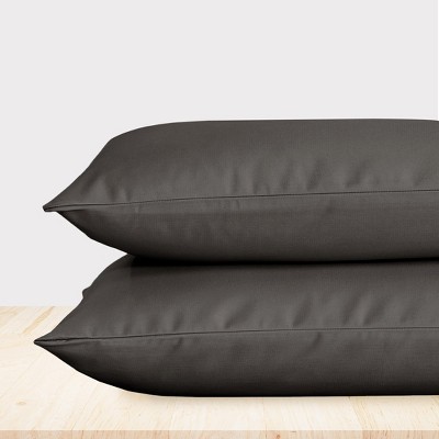 100% Organic Cotton Pillowcase Set - 300 Thread Count Percale, GOTS Certified - California Design Den