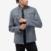 X RAY Men's Diamond Quilting Denim PU Moto Jacket With Faux Shearling Lining - 4 of 4