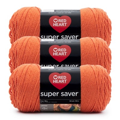 Red Heart Super Saver Yarn 24 Pack-Carrot