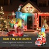 QingMoon Inflatable Santa Gift Delivery Truck with Elf, Reindeer and Penguins, 9FT Christmas Blow Up Decorations for Holiday, Party and Garden - 3 of 4