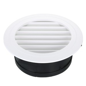 Unique Bargains ABS Plastic Adjustable Round with Screen Office Air Vent Cover - 1 of 4