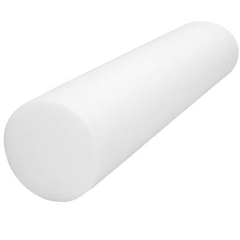 CanDo Foam Roller - White PE foam - 6 x 36 - Round