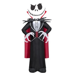 Nightmare Before Christmas Airblown Inflatable Jack Skellington as Vampire, 3.5 ft Tall, Black - 1 of 4