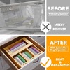 SpaceAid 4 pack Bag Storage Organizer,Compatible with Gallon, Quart, Sandwich and Snack Variety Size Bag for Kitchen Drawer - 2 of 4