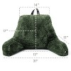 Nestl Fur Reading Pillow, Faux Fur Bed Pillow with Arms, Reading & Bedrest Pillow for Sitting in Bed Adult & Kids - 3 of 4