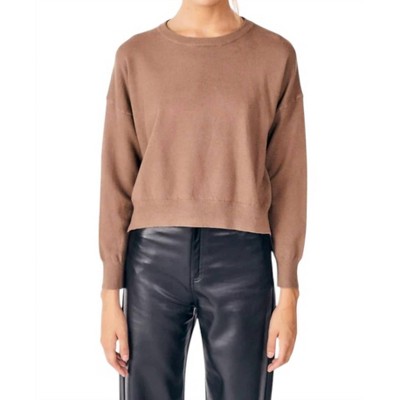 Women's Round Neck Polly Sweater - DELUC