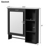 Bathroom Cabinet Wall Mounted, Medicine Cabinet with Doors & Adjustable Shelf, Over The Toilet Bathroom Storage Cabinet for Office Kitchen - 3 of 4