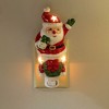 7.5 Inch Santa In Chimney Night Light Wreath Jolly Novelty Nightlights - 2 of 3