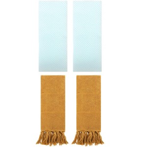 REGALWOVEN 4 Pcs Cotton Bathroom Hand Towels for Spa, Hotel - 1 of 4