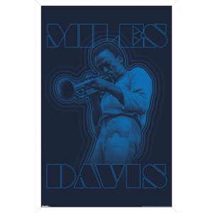 Trends International Miles Davis - Blue Framed Wall Poster Prints - 1 of 4