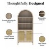 GDFStudio Jackson Modern 70" Arched Storage Cabinet With 2 Doors - 4 of 4
