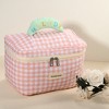 Unique Bargains Cotton Large Plaid Pattern Makeup Bags and Organizers - image 2 of 4