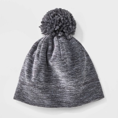 Baby Solid Beanie - Cat & Jack™ Gray 12-24M