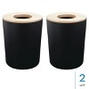 iDesign Small Round Bathroom Trash Can - Set of 2 - Matte Black - 2 of 4