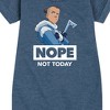 - Avatar: The Last Airbender - Sokka Nope Graphic Short Sleeve Fleece Dress - 2 of 4