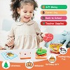 Wooden Sandwich Stacking Toy Set, Montessori Kitchen Play Food for Educational Pretend Play Burger - 4 of 4