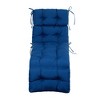 ARTPLAN Outdoor Chasie Lounge Tufted Thick Cushion with Ties,Replacement Wicker Chair Cushion for Paito Fruniture,72x22x4inches - 3 of 4
