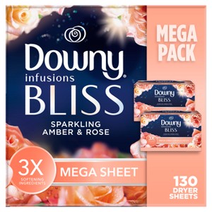 Downy Infusions Bliss Dryer Sheets - 130ct - 1 of 4